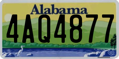 AL license plate 4AQ4877