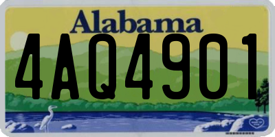 AL license plate 4AQ4901