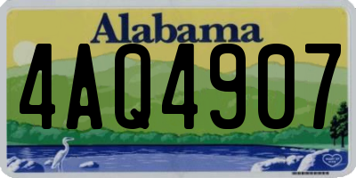 AL license plate 4AQ4907