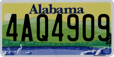 AL license plate 4AQ4909