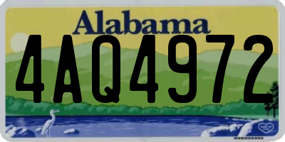 AL license plate 4AQ4972