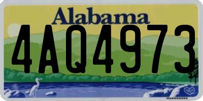 AL license plate 4AQ4973
