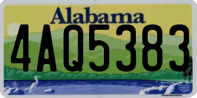 AL license plate 4AQ5383