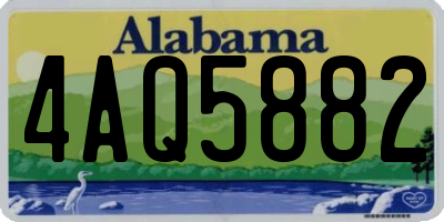 AL license plate 4AQ5882