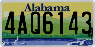AL license plate 4AQ6143