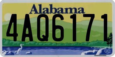 AL license plate 4AQ6171