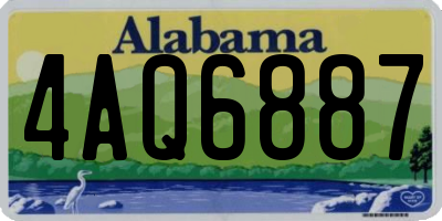 AL license plate 4AQ6887