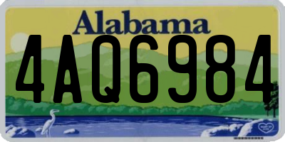 AL license plate 4AQ6984