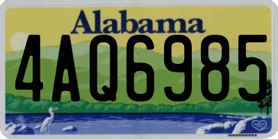 AL license plate 4AQ6985