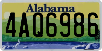 AL license plate 4AQ6986