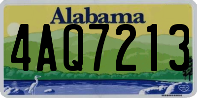 AL license plate 4AQ7213