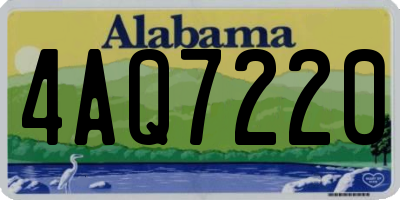 AL license plate 4AQ7220
