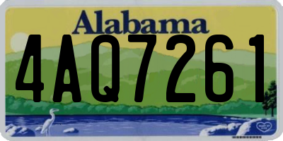 AL license plate 4AQ7261