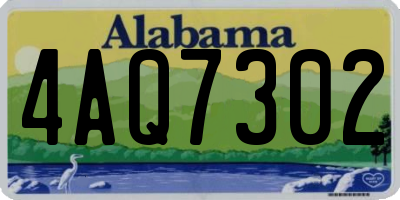 AL license plate 4AQ7302