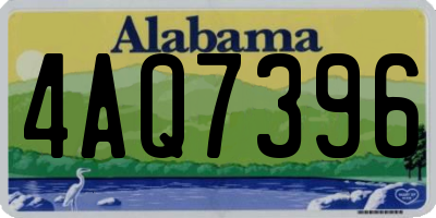 AL license plate 4AQ7396