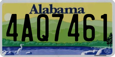 AL license plate 4AQ7461