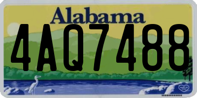 AL license plate 4AQ7488