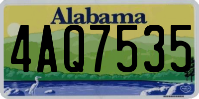 AL license plate 4AQ7535