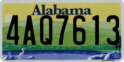 AL license plate 4AQ7613