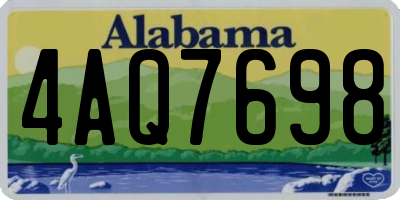 AL license plate 4AQ7698