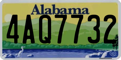 AL license plate 4AQ7732