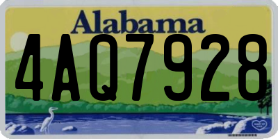 AL license plate 4AQ7928