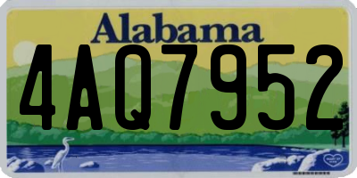 AL license plate 4AQ7952