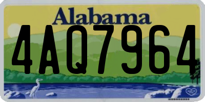 AL license plate 4AQ7964