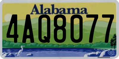 AL license plate 4AQ8077