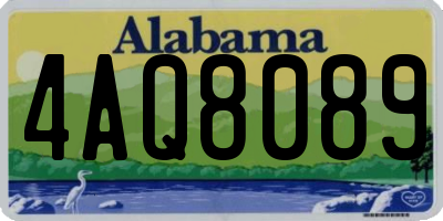AL license plate 4AQ8089
