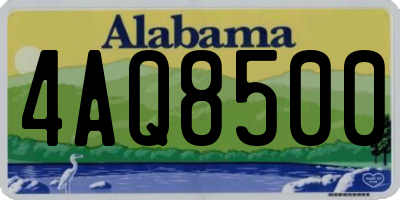 AL license plate 4AQ8500