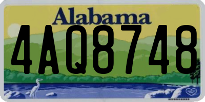 AL license plate 4AQ8748