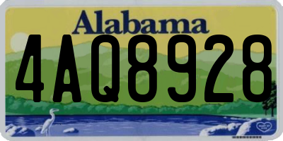 AL license plate 4AQ8928