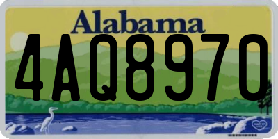 AL license plate 4AQ8970