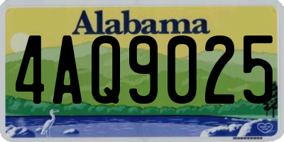 AL license plate 4AQ9025