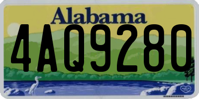 AL license plate 4AQ9280