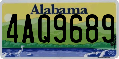AL license plate 4AQ9689