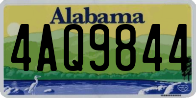 AL license plate 4AQ9844