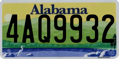 AL license plate 4AQ9932