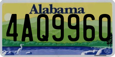 AL license plate 4AQ9960