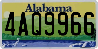 AL license plate 4AQ9966