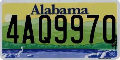 AL license plate 4AQ9970