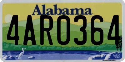 AL license plate 4AR0364