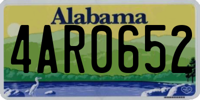 AL license plate 4AR0652