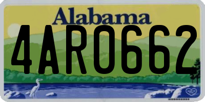 AL license plate 4AR0662