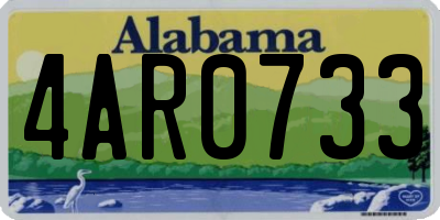 AL license plate 4AR0733