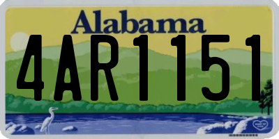 AL license plate 4AR1151