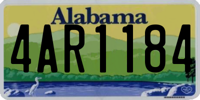 AL license plate 4AR1184