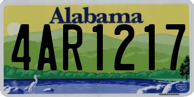 AL license plate 4AR1217
