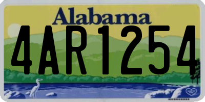 AL license plate 4AR1254